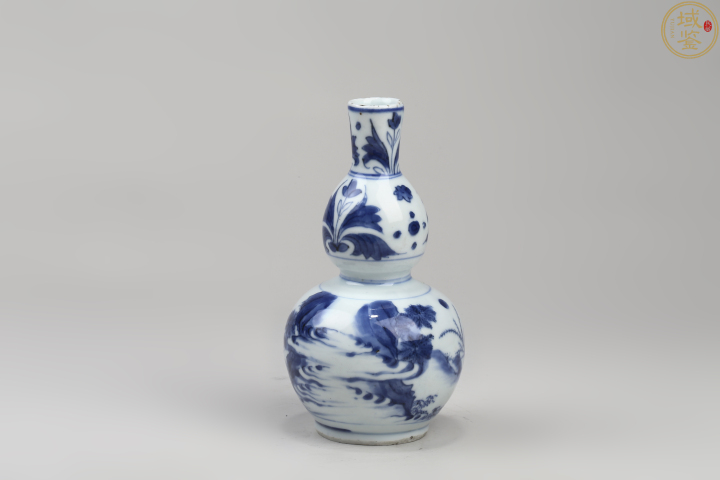 古玩陶瓷崇禎青花高士圖葫蘆瓶拍賣，當前價格88888元