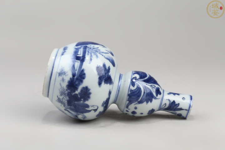 古玩陶瓷崇禎青花高士圖葫蘆瓶拍賣，當前價格88888元
