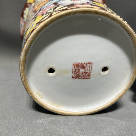 乾隆年製 中国美術 粉彩百花不落地/花詰 28cm 大皿 盛皿 乾隆年製 中国美術 粉彩百花不落地/花詰 28cm 大皿 盛皿 - メルカリ
