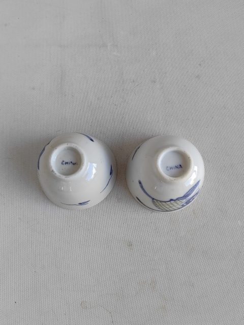 古玩陶瓷青花釉里紅魚藻紋杯拍賣，當(dāng)前價(jià)格220元