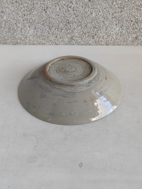 古玩陶瓷青花壽字紋盤拍賣，當前價格580元