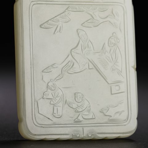 古玩玉器明清“文玩款”和田玉牌拍賣,當(dāng)前價(jià)格80000元
