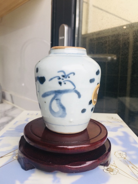古玩陶瓷(主頁鬼市更多)明末清初青花蓮子罐拍賣,當(dāng)前價格1200元