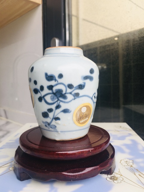 古玩陶瓷(主頁鬼市更多)明末清初青花蓮子罐拍賣,當(dāng)前價格1200元