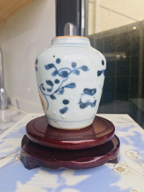 古玩陶瓷(主頁鬼市更多)明末清初青花蓮子罐拍賣,當(dāng)前價格1200元