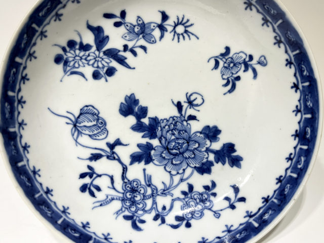 古玩陶瓷康熙.己保真青花花卉紋盤520拍賣，當(dāng)前價(jià)格520元