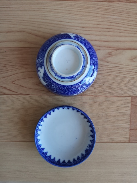 古玩陶瓷青花蓋碗拍賣，當前價格450元
