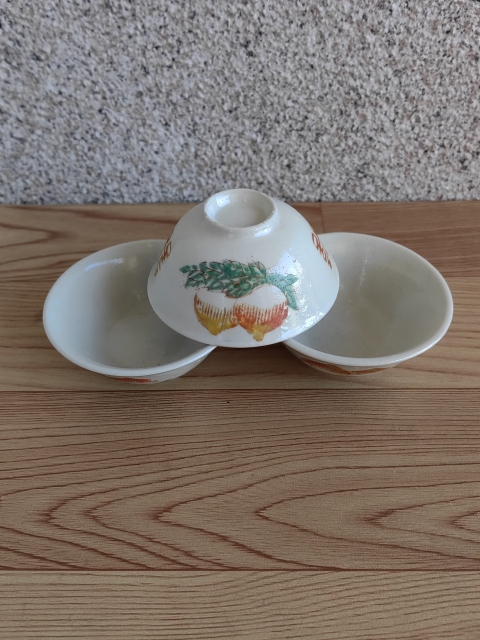 古玩陶瓷粉彩壽桃紋喜字杯拍賣,當(dāng)前價格220元