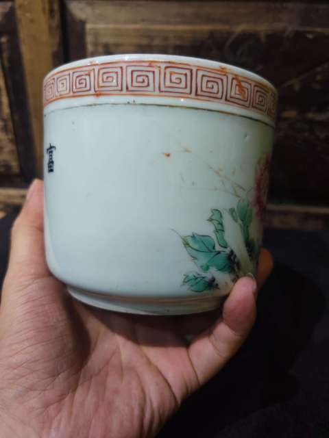 古玩陶瓷民國官窯居仁堂制款粉彩描金花鳥紋香爐拍賣,當(dāng)前價(jià)格5980元