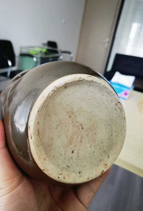 古玩陶瓷清早期紫金釉蓋缸拍賣，當(dāng)前價(jià)格1500元