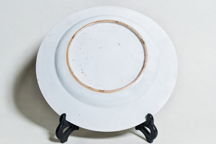 古玩陶瓷清雍正·通景折枝牡丹花蝶折沿盤拍賣,當前價格2000元