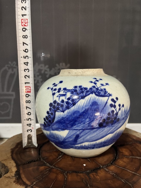 古玩陶瓷青花花卉紋蓋罐拍賣(mài),當(dāng)前價(jià)格750元