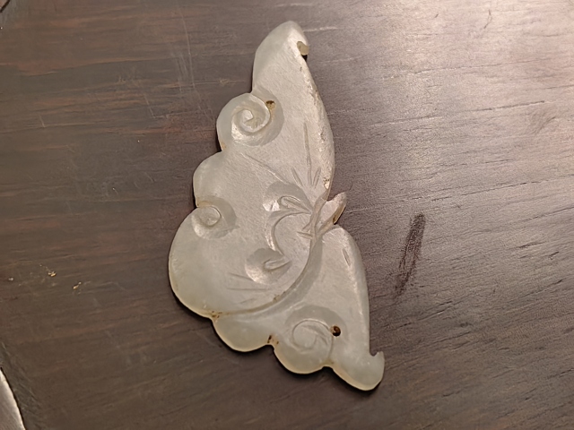 古玩玉器清中期玉蝠(福)佩拍賣,當(dāng)前價(jià)格800元