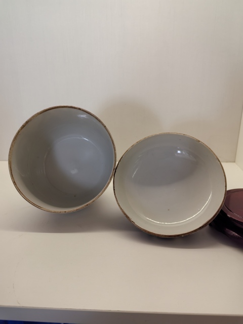 古玩陶瓷人物紋青花蓋缸拍賣，當前價格2500元