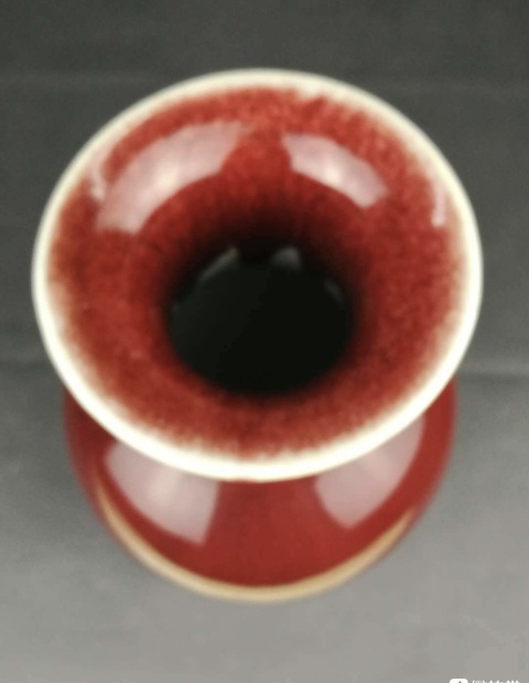 古玩陶瓷郎窯紅釉觀音瓶拍賣，當(dāng)前價(jià)格10800元