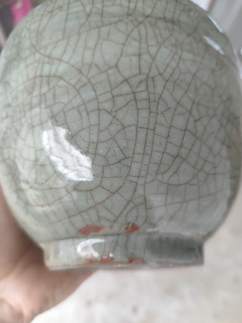 古玩陶瓷明末清初青釉罐拍賣,當前價格599元