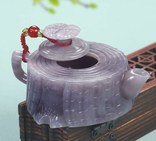 古玩玉器和田玉煙紫色把壺拍賣，當(dāng)前價格3980元
