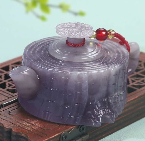 古玩玉器和田玉煙紫色把壺拍賣，當(dāng)前價格3980元