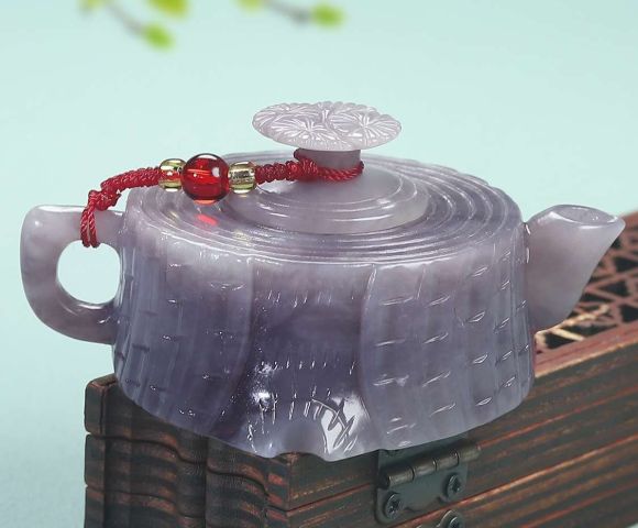 古玩玉器和田玉煙紫色把壺拍賣，當(dāng)前價格3980元