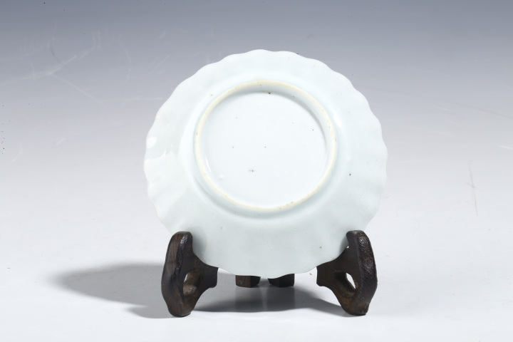 古玩陶瓷清康熙·青花山水人物紋花口杯碟拍賣，當前價格2000元