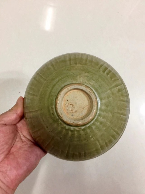 古玩陶瓷珠光青瓷刻花斗笠碗拍賣，當前價格3800元