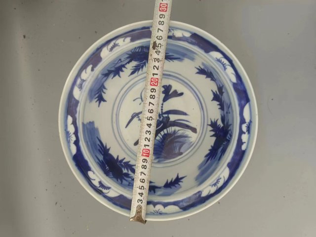 古玩陶瓷青花花卉凈手盆拍賣,當前價格1698元