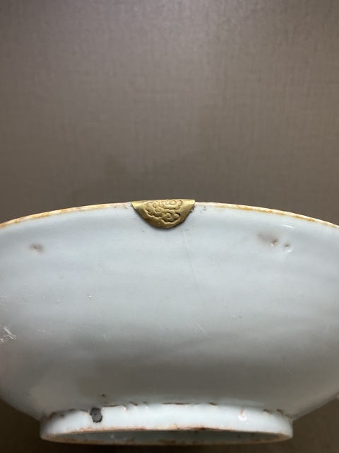 古玩陶瓷青花折枝花卉紋盤拍賣，當前價格1580元