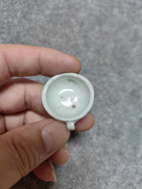古玩陶瓷南宋-湖田窯鳥食罐拍賣,當前價格3200元