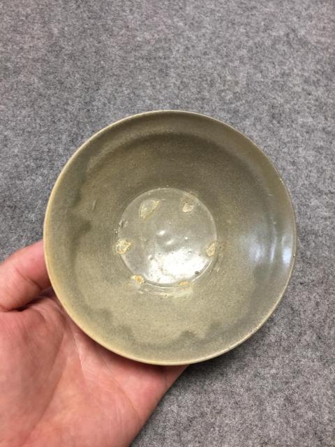 古玩陶瓷越窯青瓷斗笠碗拍賣,當前價格2200元