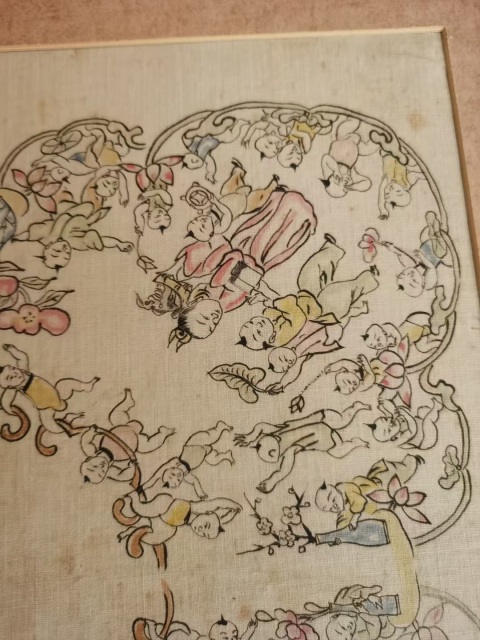 古玩字畫民國百子圖拍賣,當前價格3999元