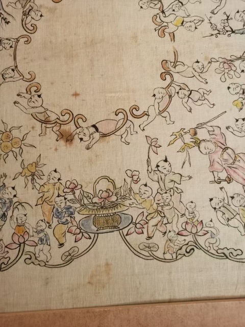 古玩字畫民國百子圖拍賣,當前價格3999元