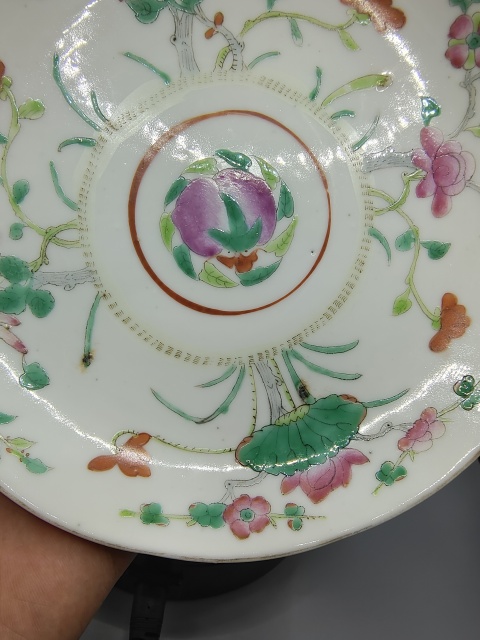 古玩陶瓷清同治本朝?細(xì)路粉彩四季花卉紋花口盤拍賣,當(dāng)前價(jià)格0元