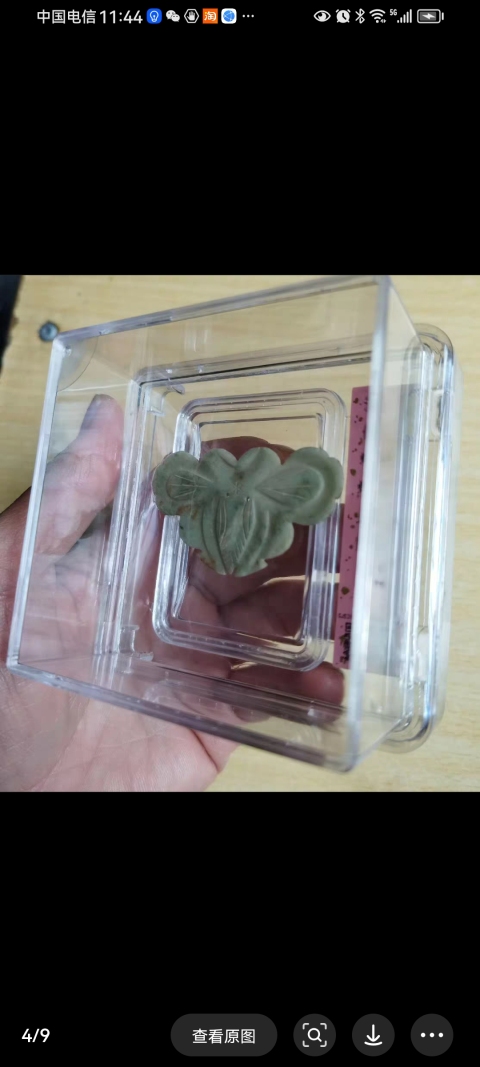 古玩玉器清代天然翡翠雕“花片”拍賣,當(dāng)前價(jià)格580元