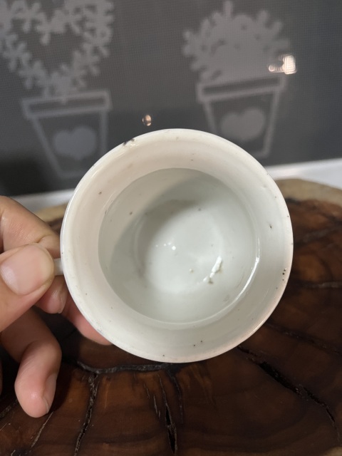 古玩陶瓷民國粉彩花鳥紋把杯拍賣，當前價格268元