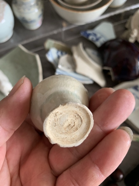 古玩陶瓷湖田窯雙環耳瓶標本拍賣，當前價格30000元