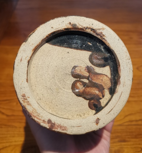 古玩陶瓷明代?窯變黑釉鷓鴣斑梅瓶拍賣,當前價格2500元