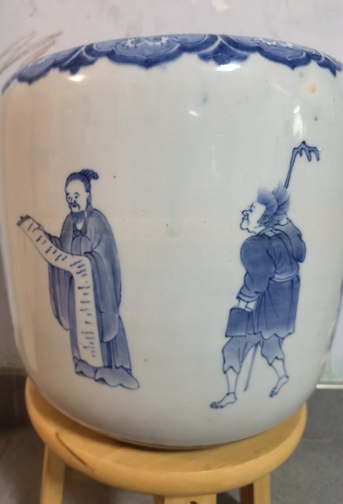 古玩陶瓷青花人物故事紋水洗拍賣,當前價格7980元