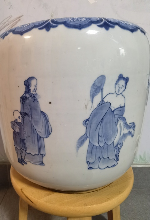 古玩陶瓷青花人物故事紋水洗拍賣,當前價格7980元
