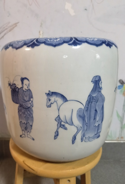 古玩陶瓷青花人物故事紋水洗拍賣,當前價格7980元