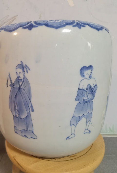 古玩陶瓷青花人物故事紋水洗拍賣,當前價格7980元