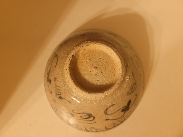 古玩陶瓷明正德.海水法螺紋青花碗拍賣,當(dāng)前價(jià)格496元