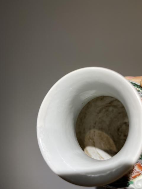 古玩陶瓷清代五彩花鳥紋雙鋪首花瓶拍賣，當前價格8888元