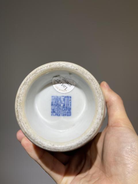 古玩陶瓷清代五彩花鳥紋雙鋪首花瓶拍賣，當前價格8888元