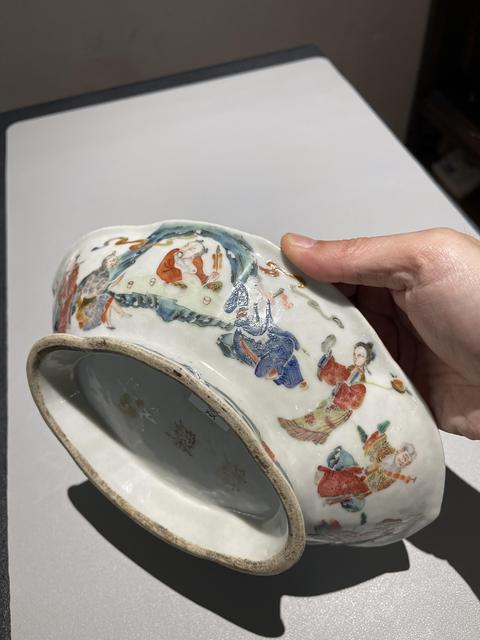 古玩陶瓷清代粉彩八仙供碗拍賣，當前價格8888元