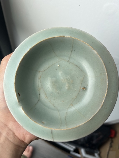 古玩陶瓷龍泉窯雙魚洗拍賣,當前價格3600元