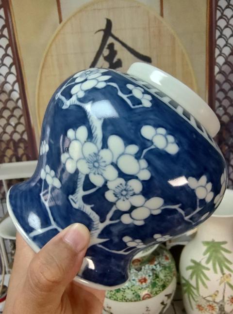 古玩陶瓷冰梅紋將軍罐拍賣，當前價格0元