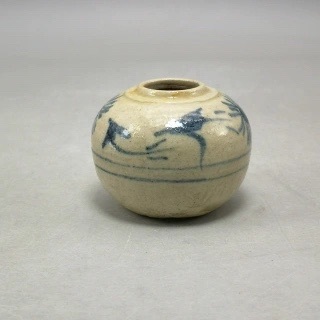 古玩陶瓷青花花卉紋水盂拍賣,當(dāng)前價格980元