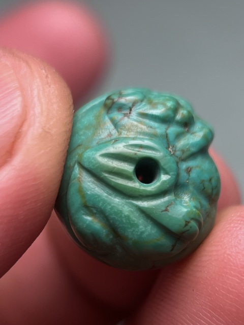 古玩玉器漢代綠松石飛熊拍賣,當前價格28800元