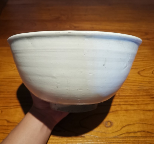 古玩陶瓷明白釉墩式大碗拍賣,當前價格1286元
