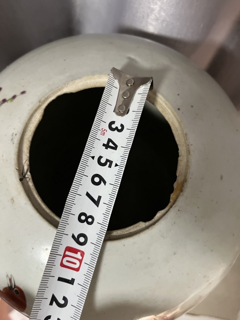 古玩陶瓷汪啟順淺絳彩花鳥詩紋西瓜罐拍賣,當前價格688元